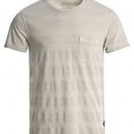 Camiseta con bolsillo en relieve - ECRU