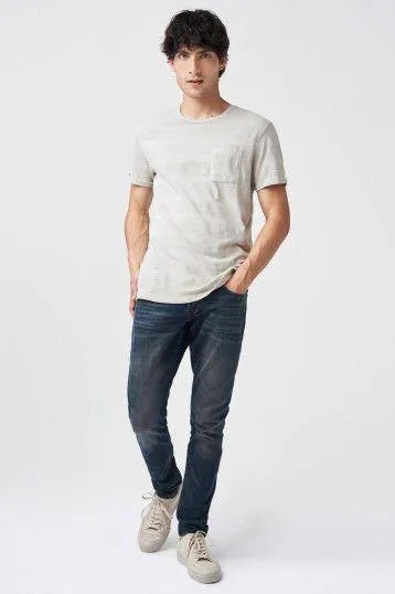 Camiseta con bolsillo en relieve - ECRU