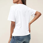 Camiseta con bordado - ECRU