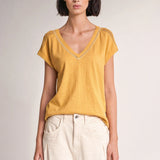 Camiseta con encaje - ECRU