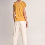 Camiseta con encaje - ECRU