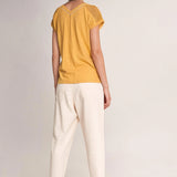 Camiseta con encaje - ECRU