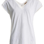 Camiseta con encaje - ECRU