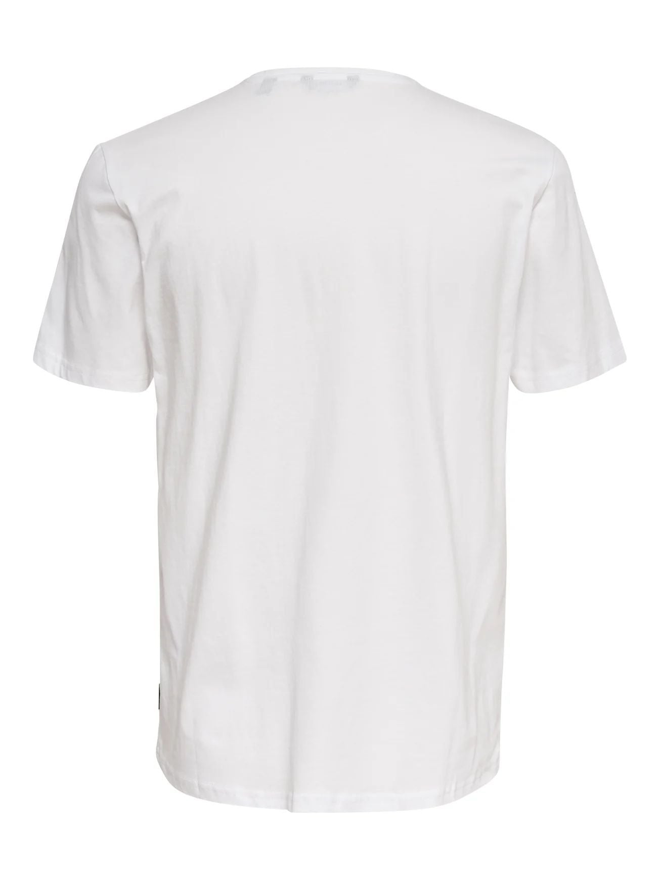 Camiseta con estampado frontal - ECRU