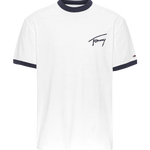 Camiseta con Logo Distintivo Bordado - ECRU