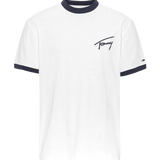 Camiseta con Logo Distintivo Bordado - ECRU