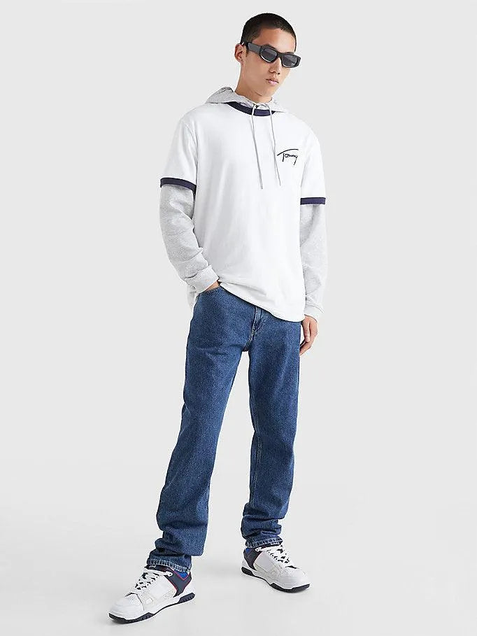 Camiseta con Logo Distintivo Bordado - ECRU