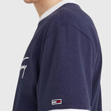 Camiseta con Logo Distintivo Bordado - ECRU