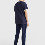 Camiseta con Logo Distintivo Bordado - ECRU