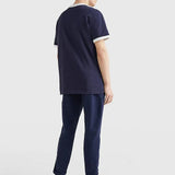 Camiseta con Logo Distintivo Bordado - ECRU