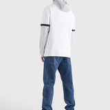 Camiseta con Logo Distintivo Bordado - ECRU