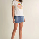 Camiseta con logo "SALSA JEANS 1994" - ECRU