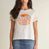 Camiseta con logo "SALSA JEANS 1994" - ECRU