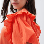 Camiseta con manga abullonada - ECRU