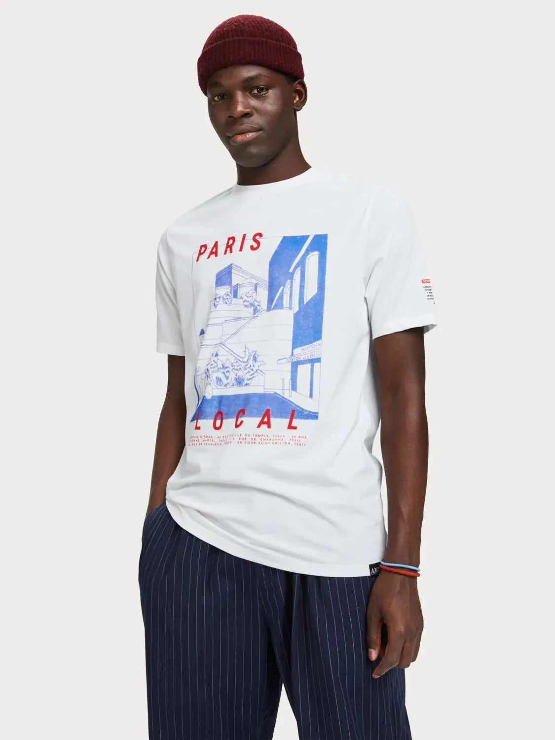 Camiseta con motivo gráfico estampado - ECRU