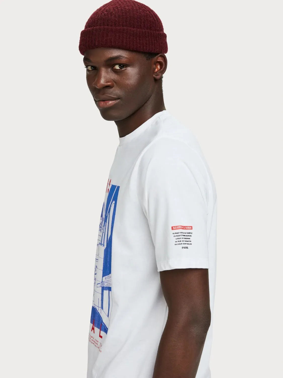 Camiseta con motivo gráfico estampado - ECRU