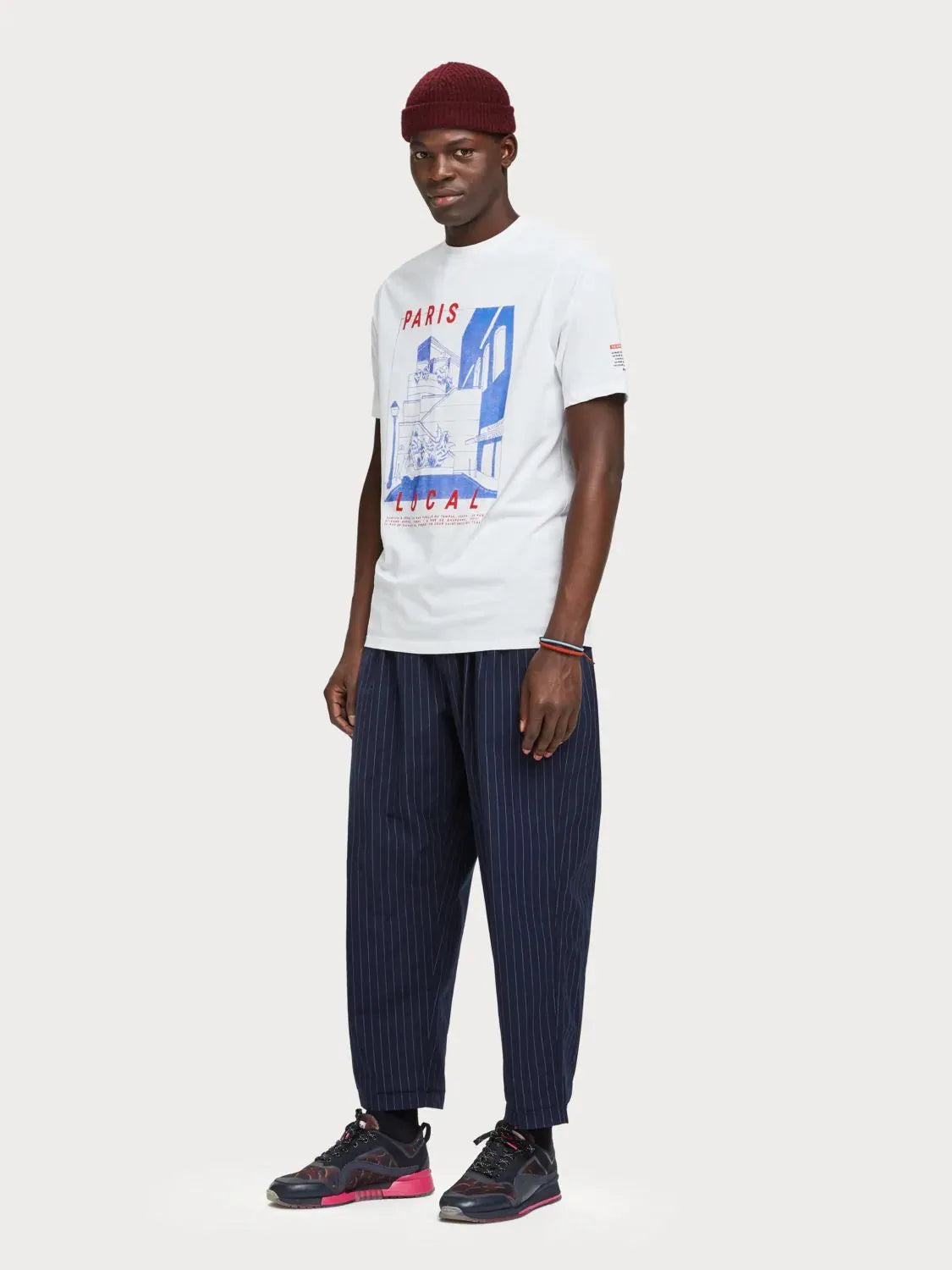 Camiseta con motivo gráfico estampado - ECRU