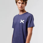 Camiseta Cross Azul - ECRU