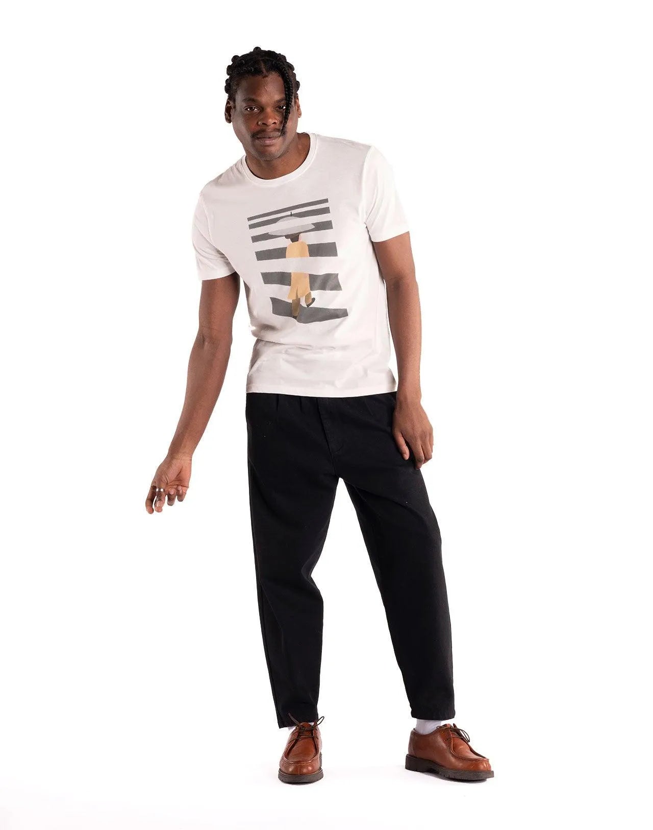 Camiseta Cross - ECRU