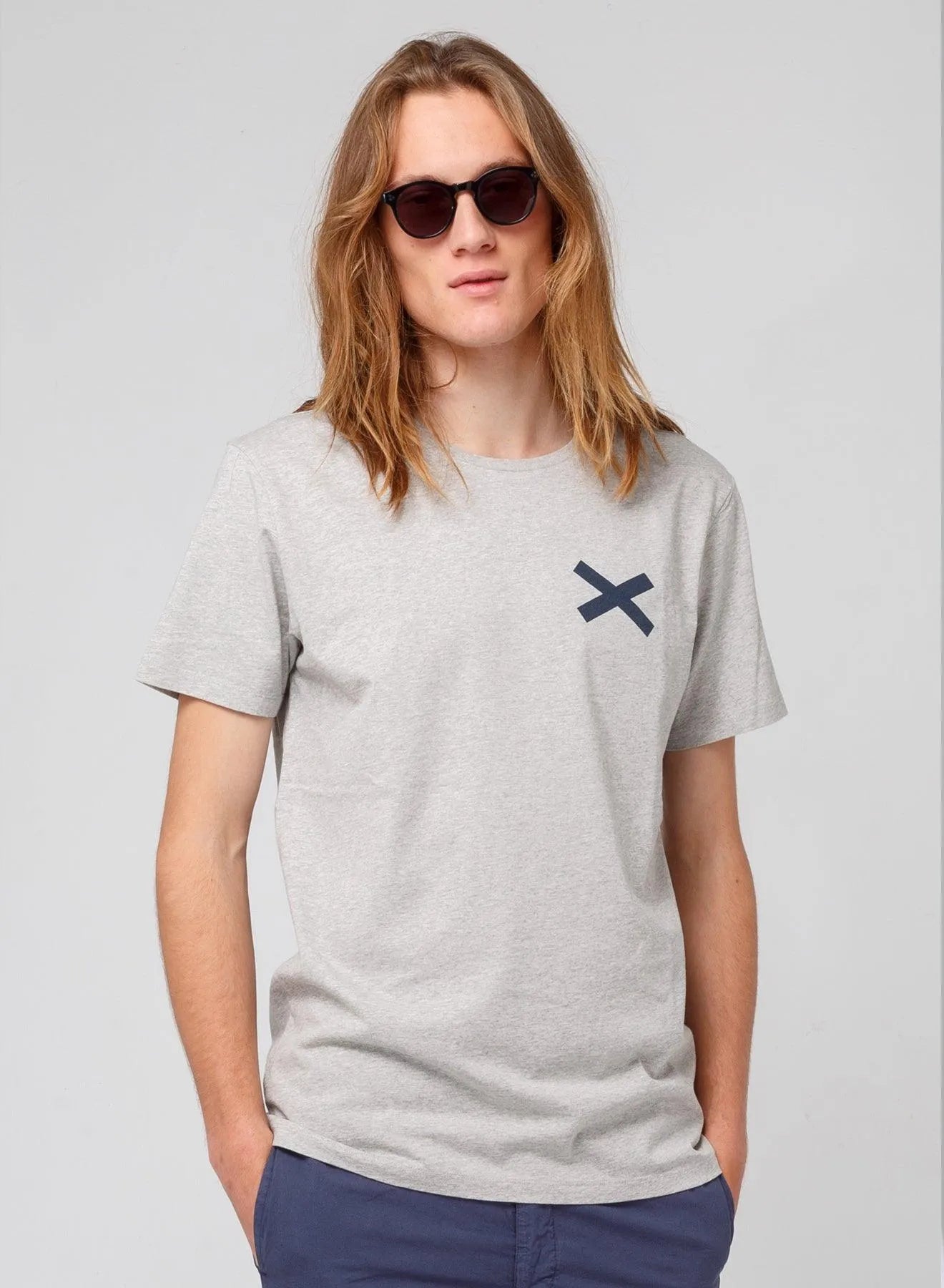 Camiseta Cross Gris - ECRU