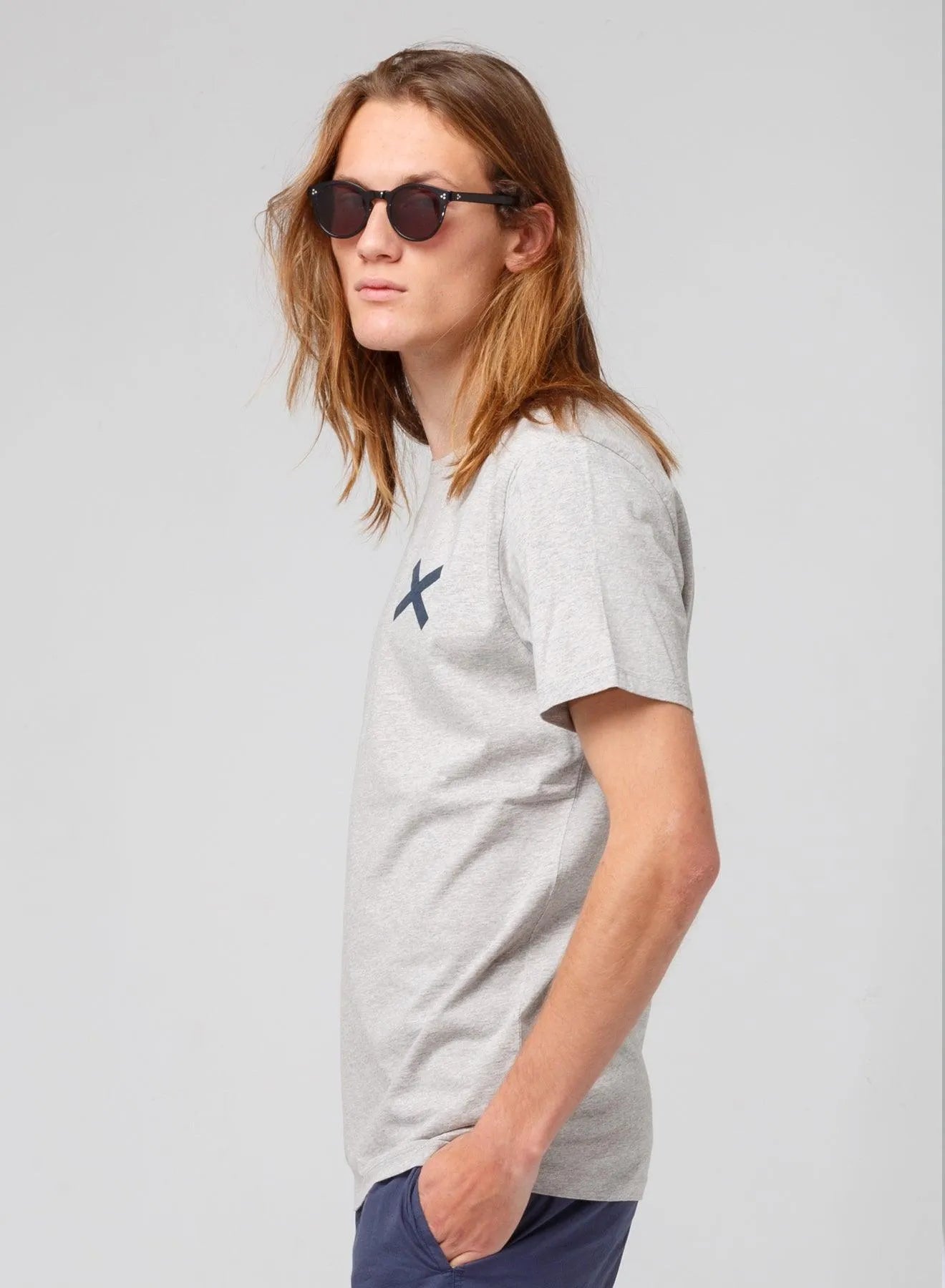 Camiseta Cross Gris - ECRU