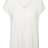 Camiseta Cuello Pico AWARE Snow White - ECRU