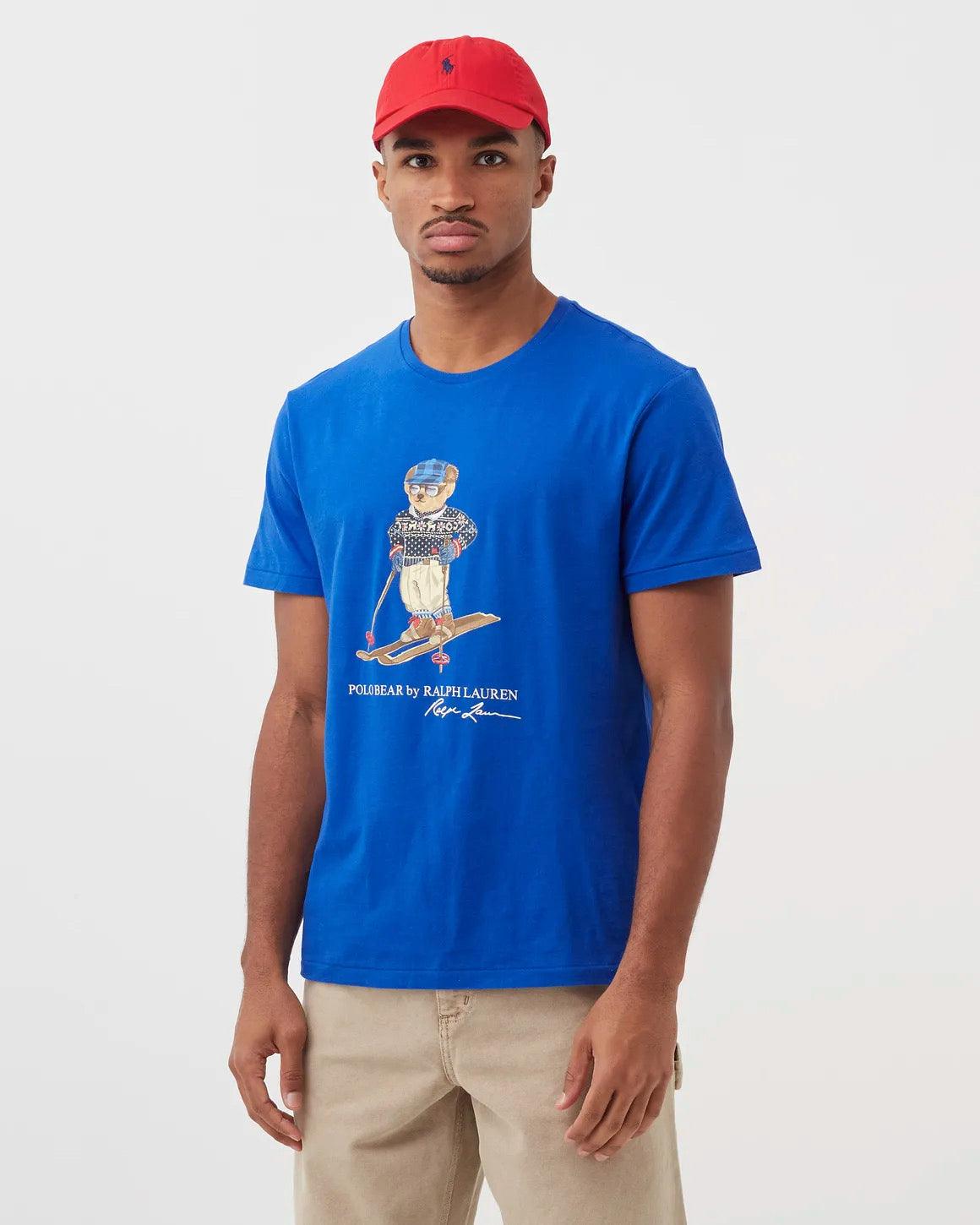 Camiseta Custom Slim Fit Ski Polo Bear - ECRU