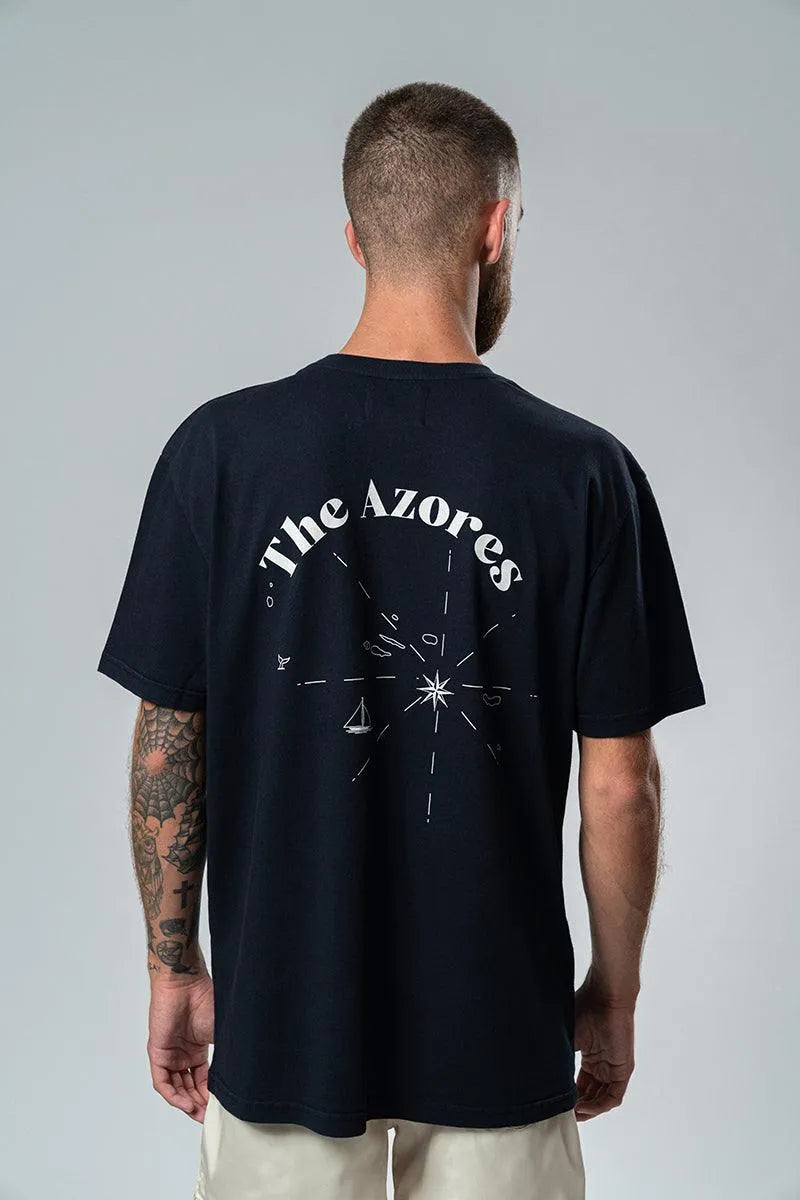 Camiseta Dantas Azotes Dark Navy - ECRU