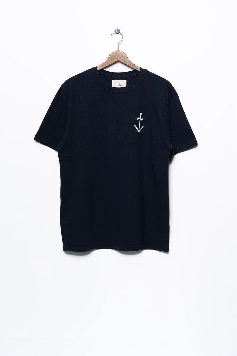 Camiseta Dantas Azotes Dark Navy - ECRU