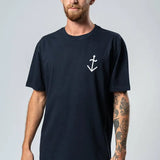 Camiseta Dantas Azotes Dark Navy - ECRU