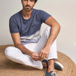 Camiseta De Algodón Degradé - ECRU