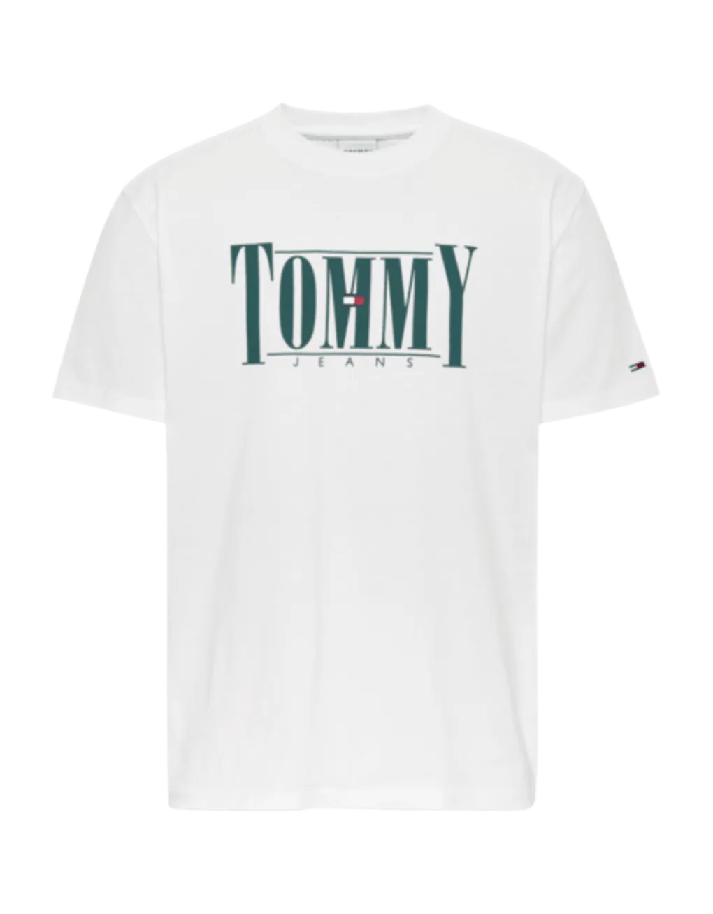 Camiseta de algodón orgánico con logo serif - ECRU