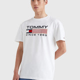 Camiseta de Corte Clásico con Parche - ECRU