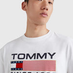 Camiseta de Corte Clásico con Parche - ECRU