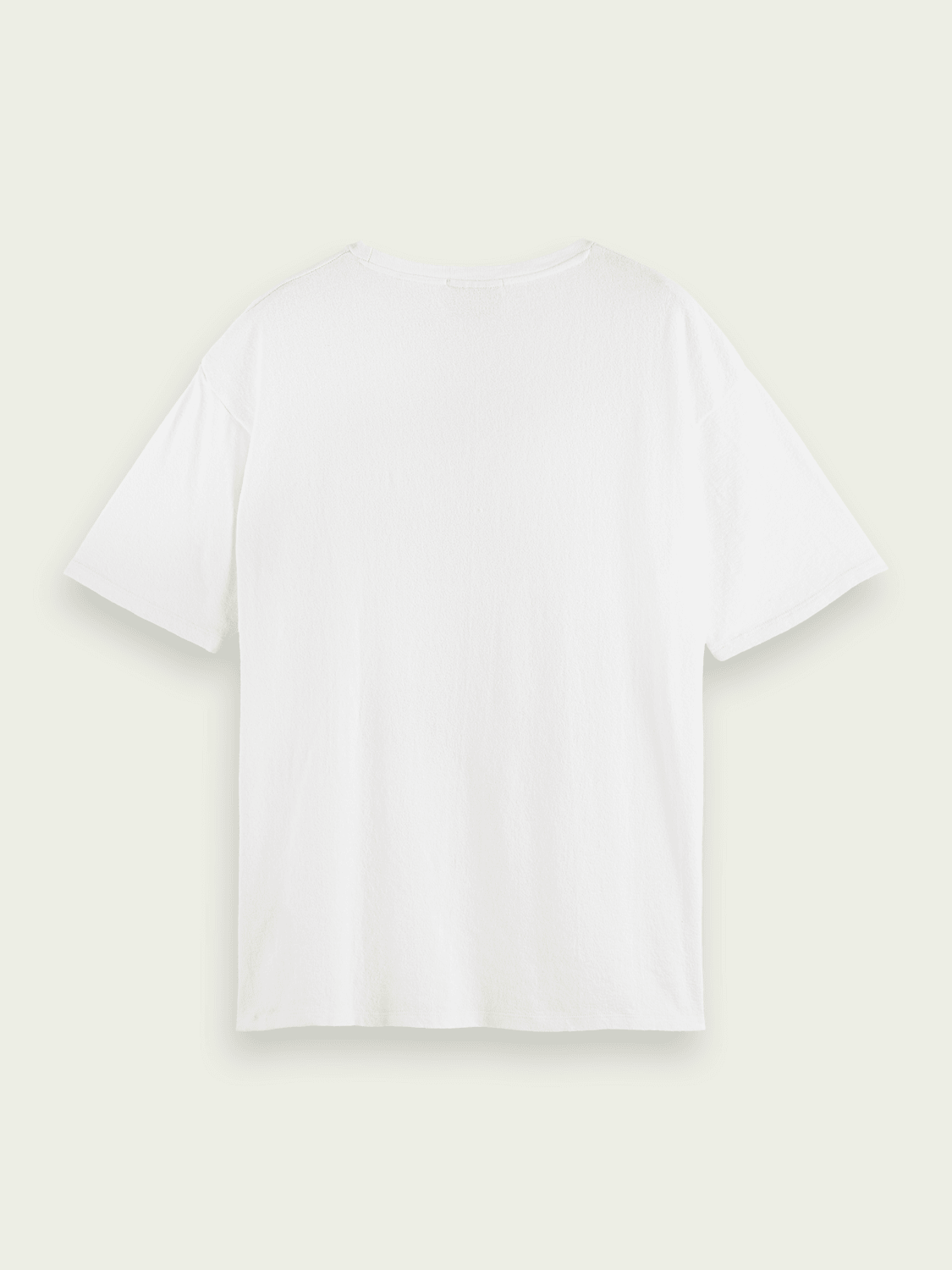 Camiseta de corte relajado en algodón orgánico con motivo gráfico - ECRU