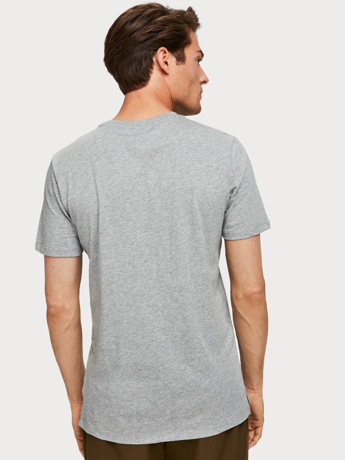 Camiseta de cuello redondo con motivos gráficos - ECRU