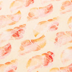 Camiseta de cuello redondo estampada en algodón orgánico - ECRU