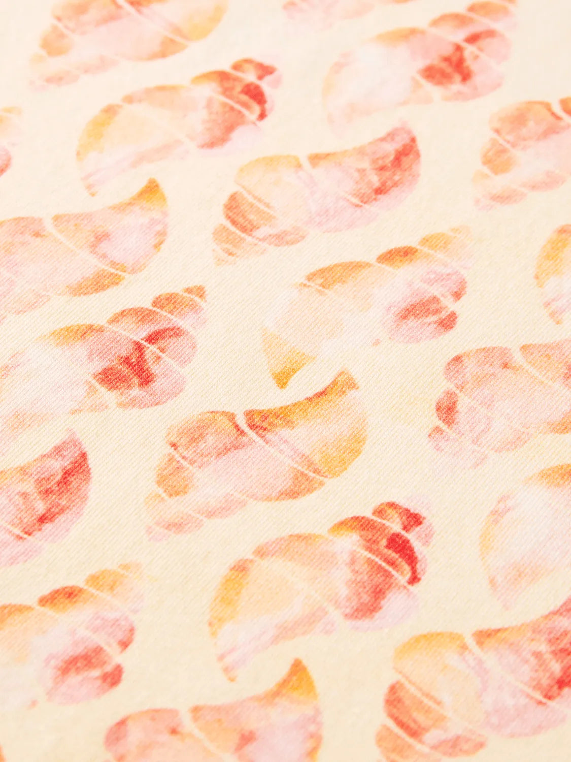 Camiseta de cuello redondo estampada en algodón orgánico - ECRU