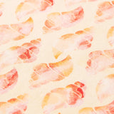 Camiseta de cuello redondo estampada en algodón orgánico - ECRU