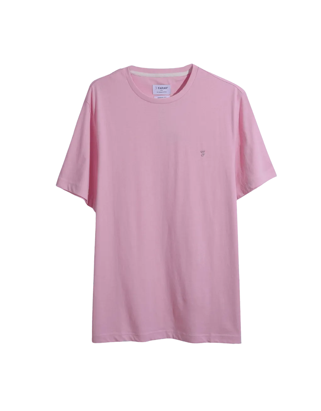 Camiseta de Hombre Farah Manga Corta Eddie Coral Blush - ECRU