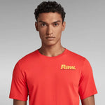 Camiseta de Hombre G-star Photographer Graphic Slim Acid Red - ECRU