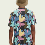 Camiseta de Hombre Scotch&Soda Relaxed Fit Estampada en Jersey de Algodón Orgánico - ECRU