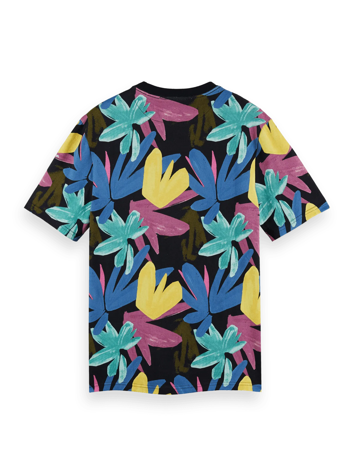 Camiseta de Hombre Scotch&Soda Relaxed Fit Estampada en Jersey de Algodón Orgánico - ECRU