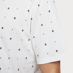 Camiseta de jersey de cuello redondo - ECRU