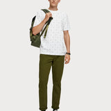 Camiseta de jersey de cuello redondo - ECRU