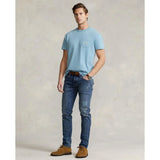 Camiseta de lino y algodón con bolsillo - ECRU