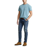 Camiseta de lino y algodón con bolsillo - ECRU