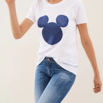 CAMISETA DE MICKEY MOUSE GLITTER - ECRU