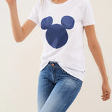 CAMISETA DE MICKEY MOUSE GLITTER - ECRU