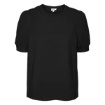 Camiseta de Mujer Vero Moda Manga Corta Abullonada Kerry Black - ECRU